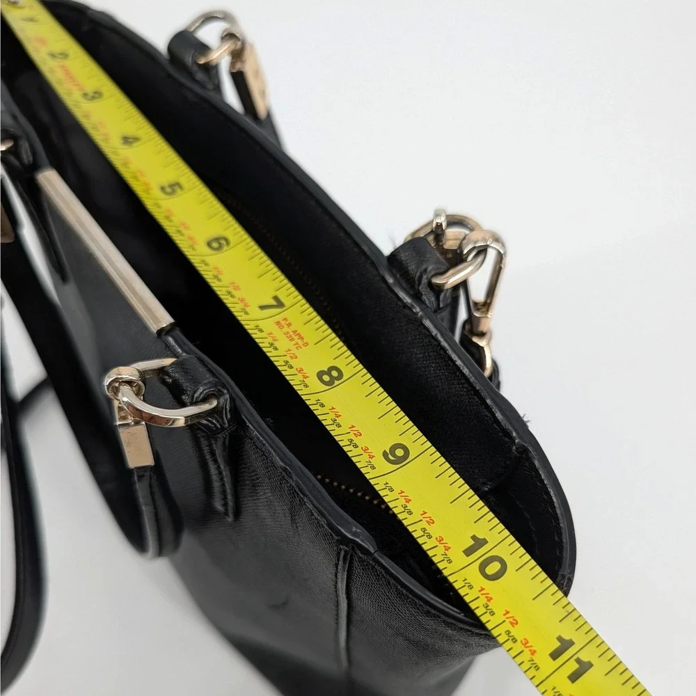 Coach Madison Saffiano Leather Mini North/South Tote Bag Black 1329-29001